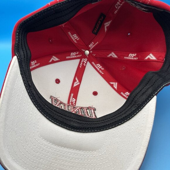 UNLV Rebels Baseball Red White Hat L-XL 7 3/8-8 M2 Technology Flexfit - Picture 5 of 7